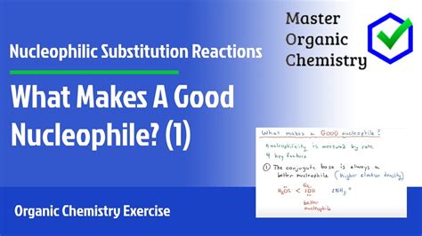 Nucleophile Strength Chart: A Visual Reference of Charts | Chart Master