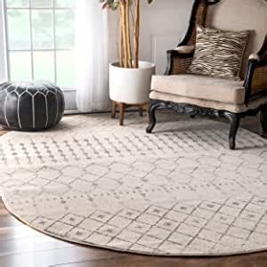 NuLOOM Moroccan Blythe Area Rug 4 X 6 Oval Grey Off White Amazon