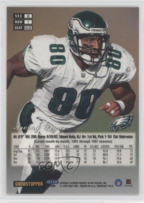 1998 Flair Showcase Row 1 62 Irving Fryar For Sale Online EBay