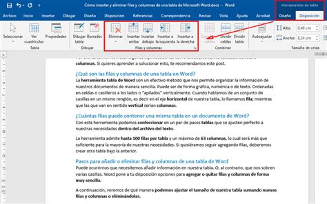 Insertar o Borrar Filas y Columnas en Word Guía Paso a Paso 2025