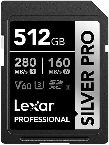 Lexar Professional Gb Silver Pro Sdxc Uhs Ii Memory Card C U