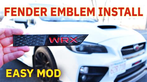 How To Remove Install Fender Emblems 2015 Subaru WRX STI YouTube