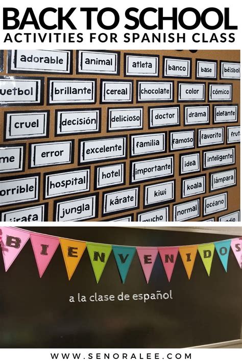 Back To School Activities And Resources For Spanish Class Artofit