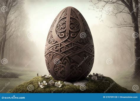 A Celtic Chocolate Easter Egg Stock Illustration Illustration Of