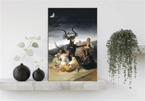 Witches' Sabbath 1798 Francisco De Goya Canvas Wall Art Reproduction ...