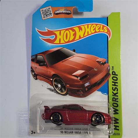 Hot Wheels 96 Nissan 180SX Type X HW WORKSHOP Red 1 64 Scale Shopee Malaysia