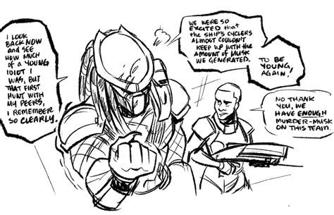 Crispy Ghee🇵🇭 Biacklivesmatter On Twitter Predator Mass Effect Last Doodle Before Bed