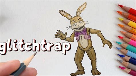 How To Draw Glitchtrap From Fnaf Security Breach Youtube