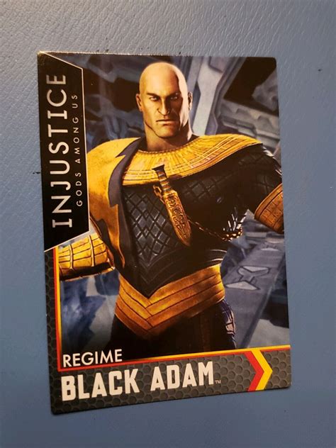 Injustice Arcade Dave And Busters Card 35 Regime Black Adam Limited