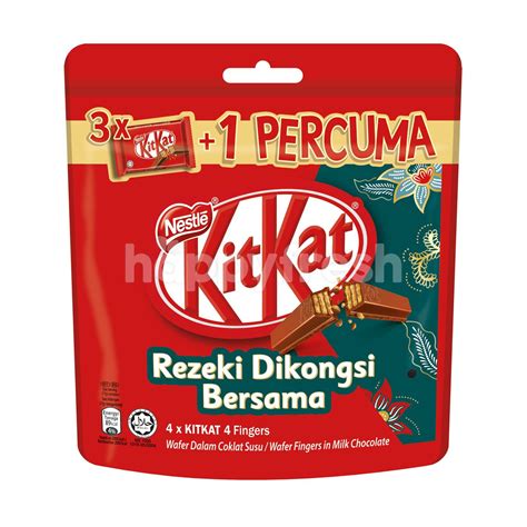 Beli Nestle Kitkat Raya 4 Finger Wafer In Milk Chocolate 4 X 35g Dari