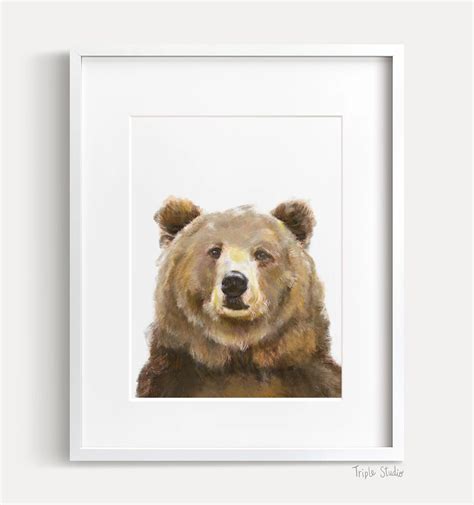 Grizzly Bear Art Print – TripleStudio