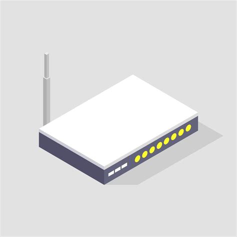 Illustrated Isometric Router 42343006 Vector Art At Vecteezy