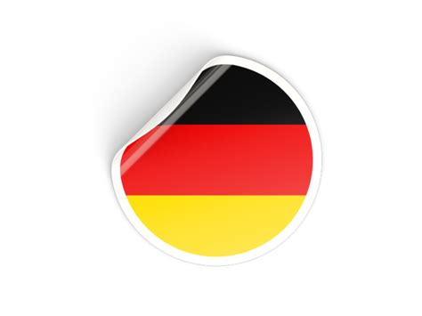 Round Sticker Illustration Of Flag Of Germany