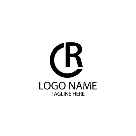 Premium Vector Initial Cr Circle Linked Logo Design Vector