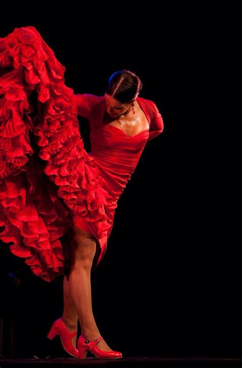 Red Flamenco Dress Musica Flamenca Danza Baile