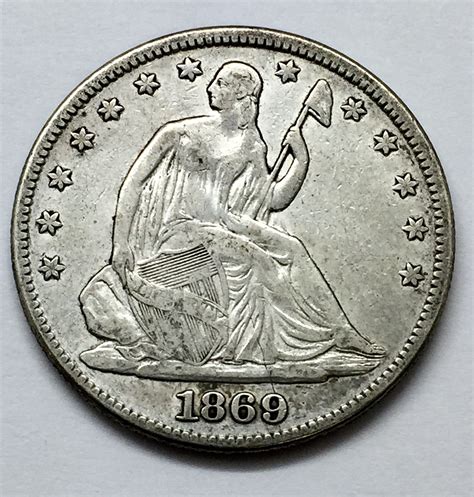 1869 Seated Liberty Half Dollar For Sale Buy Now Online Item 196478