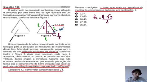 ENEM 2021 O instrumento de percussão conhecido como triângulo é