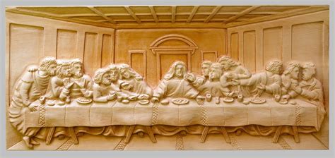 Last Supper Carved Wood Plaques