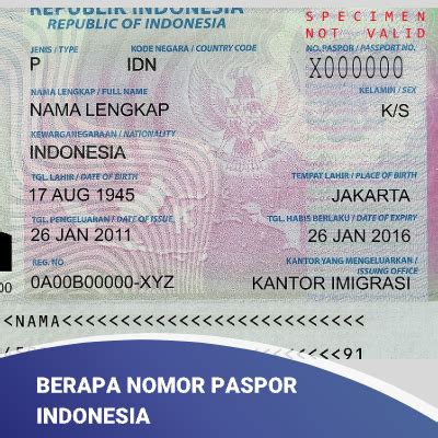 Berapa Nomor Paspor Indonesia