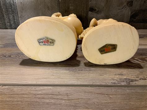 Vintage A Santini Sculptures Italy 2 Partially Nude Women W Free Aseda Glasbruk Vase Included