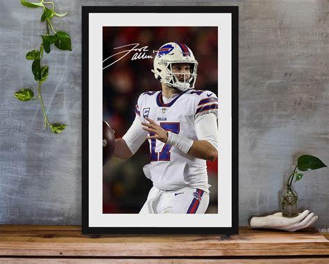 Josh Allen Buffalo Bills Poster Josh Allen Poster Buffalo Bills Wall