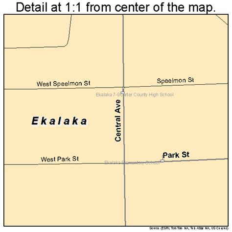 Ekalaka Montana Street Map 3023650