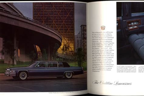 Cadillac Brochure Fleetwood Brougham De Ville Limousines