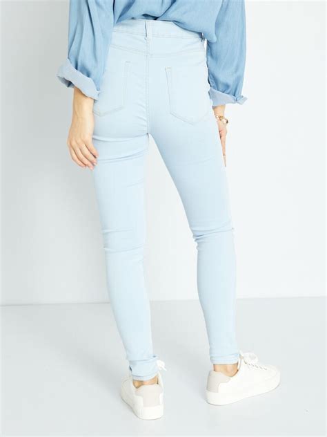 Jean Skinny Effet Galbant Bleu Kiabi