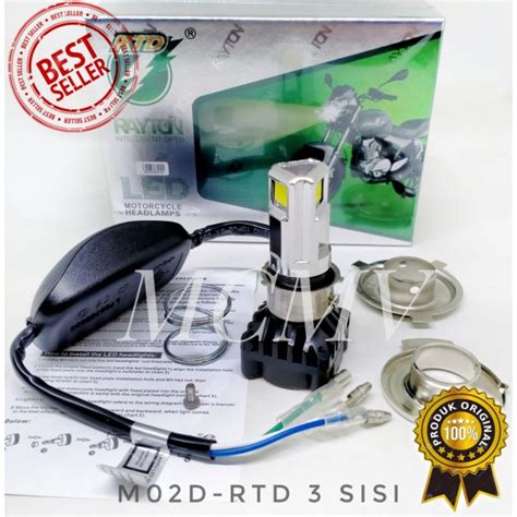 Jual READY STOCK LAMPU LED MOTOR RTD 6 SISI 3 SISI 100 ORIGINAL