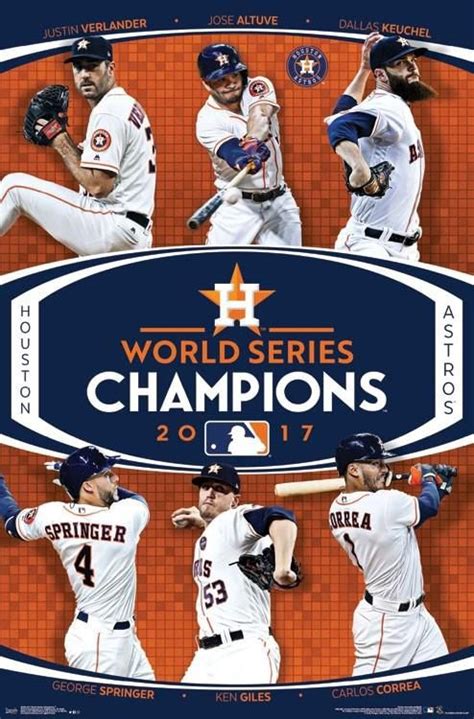 Houston Astros 2017 World Series CHAMPIONS 6-Player Commemorative ...