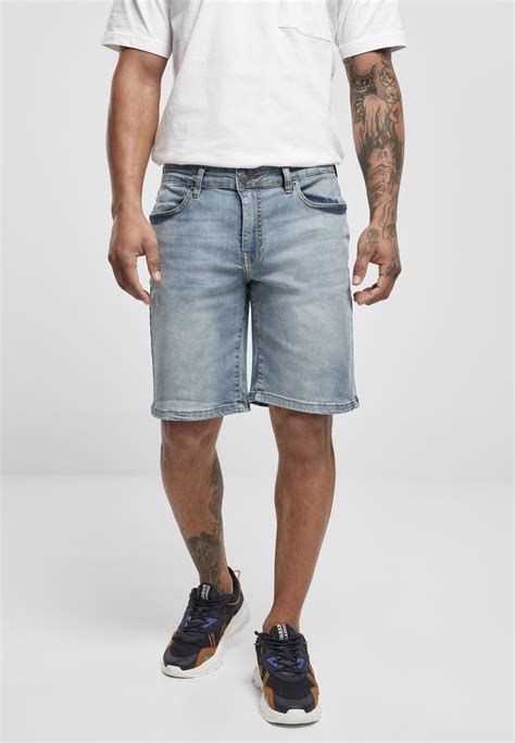 Urban Classics Denim Shorts Light Destroyed Washedlight Blue