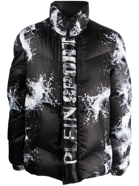 Plein Sport Splash Extreme Padded Jacket | Black | FARFETCH