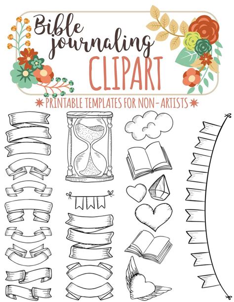 21 PRINTABLE TEMPLATES For Bible Journaling Verse Art Etsy