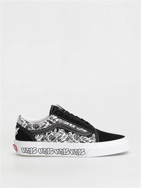 Vans Old Skool Schuhe Graffitiblackwhite