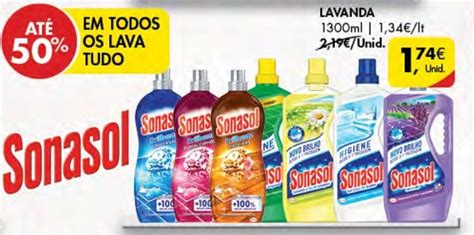 Promoção Sonasol Lava Tudo Lavanda 1300ml em Pingo Doce