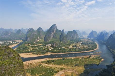 Karst mountains guangxi china