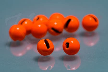 Tungsten Slotted Beads Fluo Orange Online Webshop