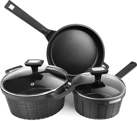 Amazon Tieplis Pots And Pan Set Piece Cookware Sets With Lids