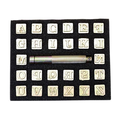 Block Craftmaster Alphabet Stamp Set Springfield Leather