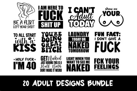 Adult Svg Bundle Adult Shirt Svg Funny Svg Adult Humor Svg Etsy