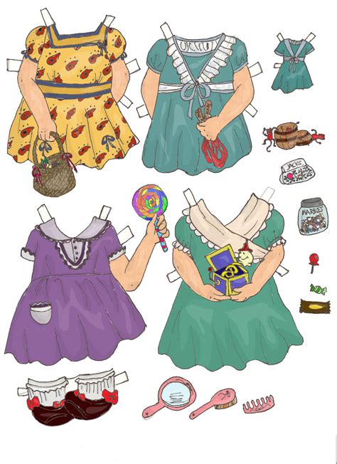 Miss Missy Paper Dolls Maxine And Mayble Colored Part 2