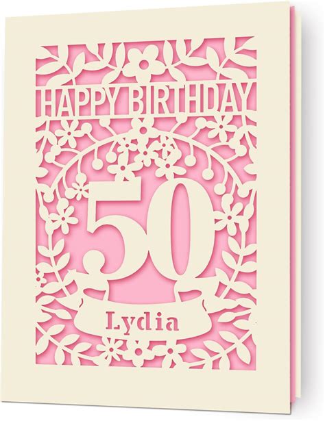 Amazon Edsg Personalized Birthday Cards Gifts For Women Men Happy