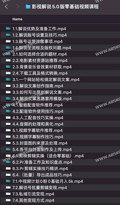 影视解说5 0版零基础视频课程 A姐分享