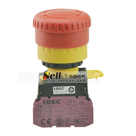 [sa]idec Izumi Genuine Emergency Stop Button Switch 22mm Yw1b V4e01r