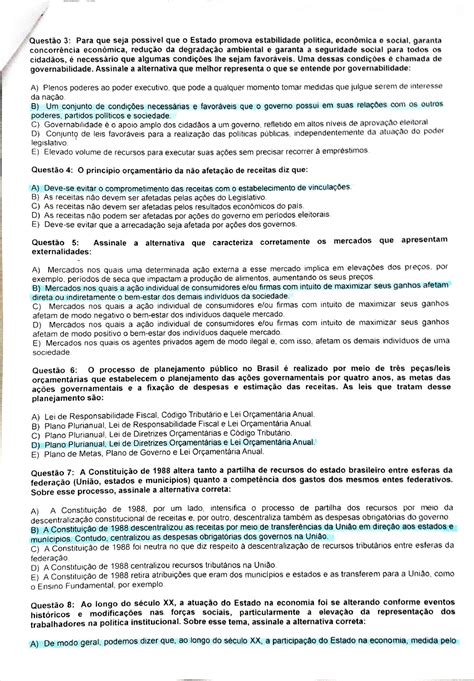 Prova Economia e Gestão do Setor Público 2019 2 Economia e Gestão