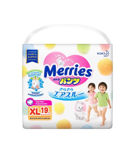 Aptekirls.ru :: Подгузники-трусики меррис уолкерс xl n19 (12-22кг ...