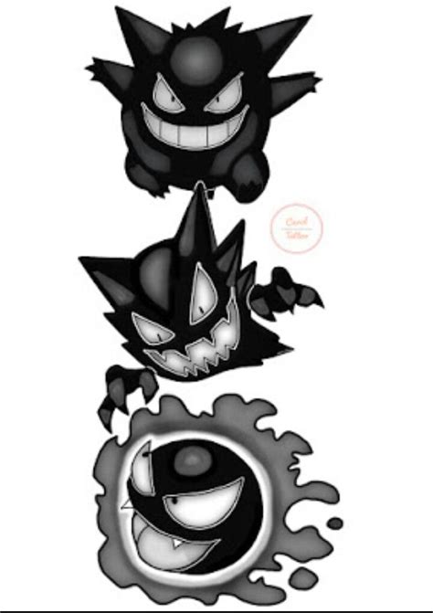 Gastly Gengar E Haunter