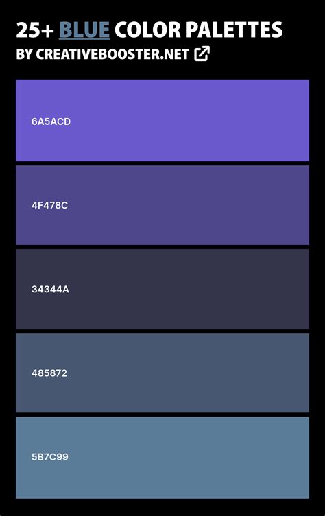 27 Best Blue Color Palettes With Names Hex Codes Artofit