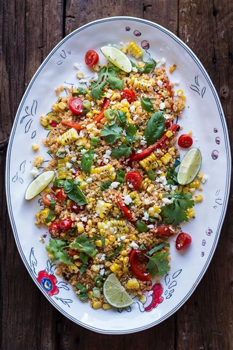 Summer Grilled Mexican Street Corn Quinoa Salad