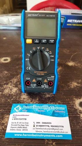 Digital Multimeter With Big Display Make Metravi Model Xb Cf